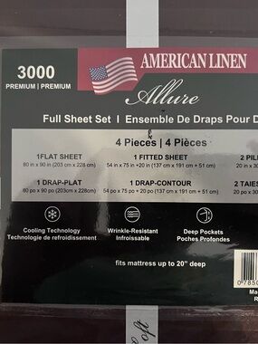Allure Full Sheet Set - Plum